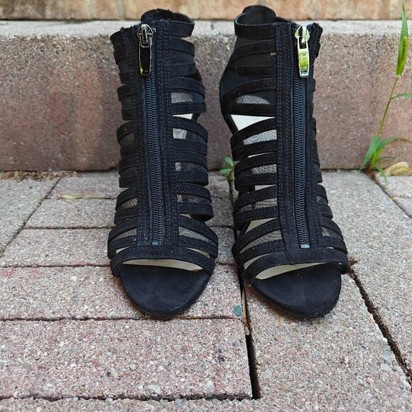 Black strappy heels - Picture 1 of 5